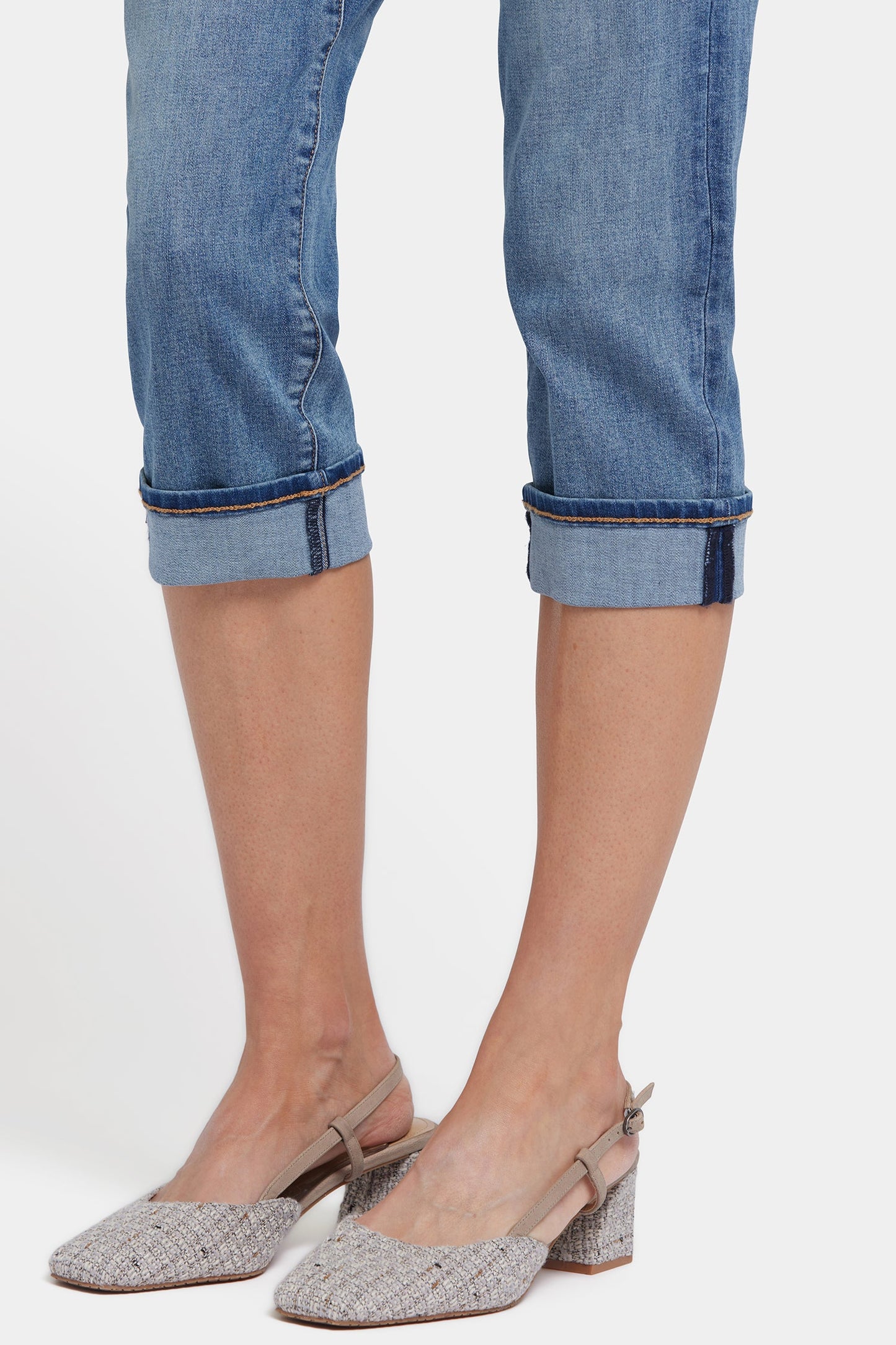 Marilyn Straight Crop Jeans In Petite - Majorca Bay