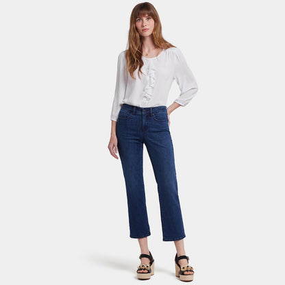 Marilyn Straight Ankle Jeans In Petite - Ibiza Blues