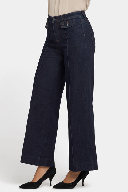 Teresa Wide Leg Jeans In Petite - Magical