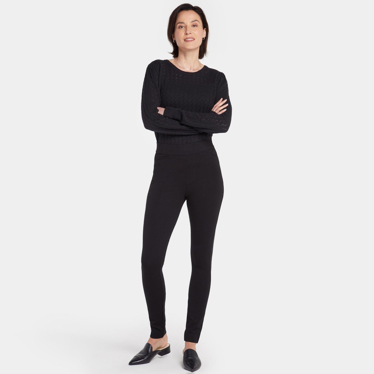 Pull-On Legging Pants In Petite - Black