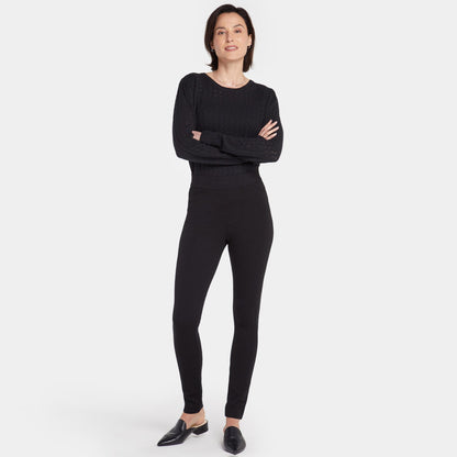 Pull-On Legging Pants In Petite - Black