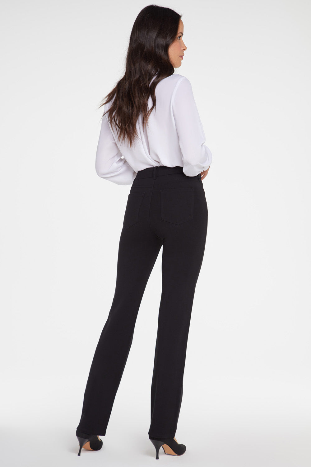 Marilyn Straight Pants In Petite - Black