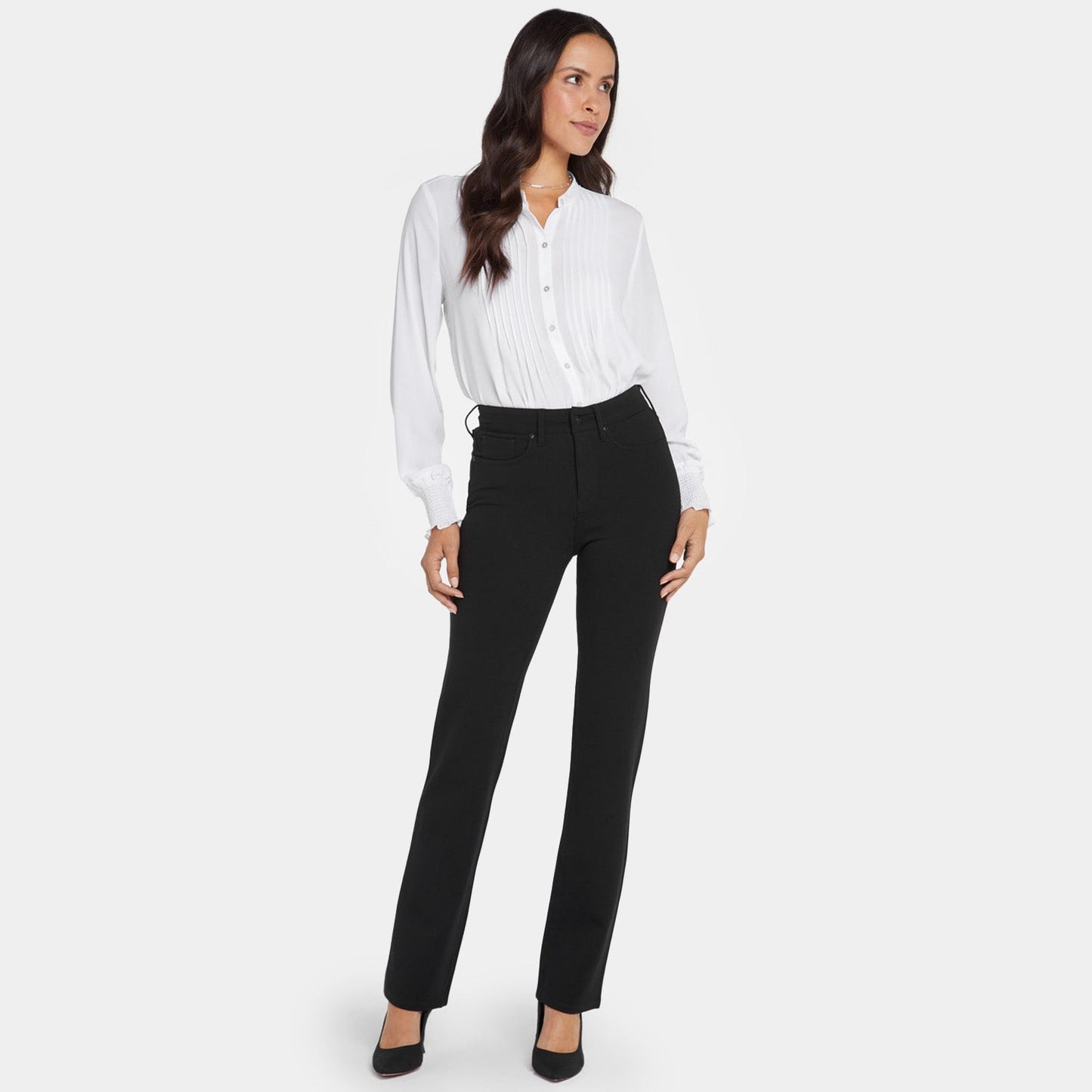 Marilyn Straight Pants In Petite - Black