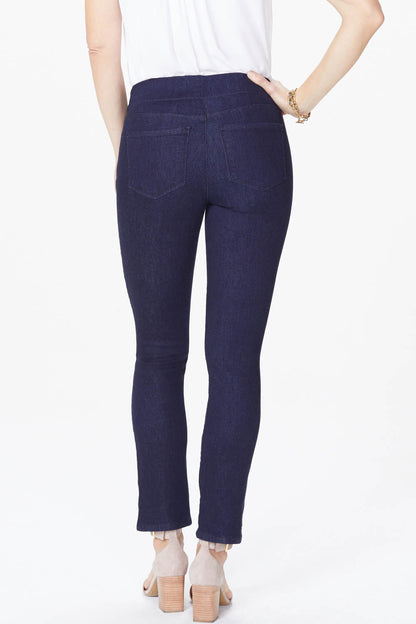 Skinny Ankle Pull-On Jeans In Petite - Rinse