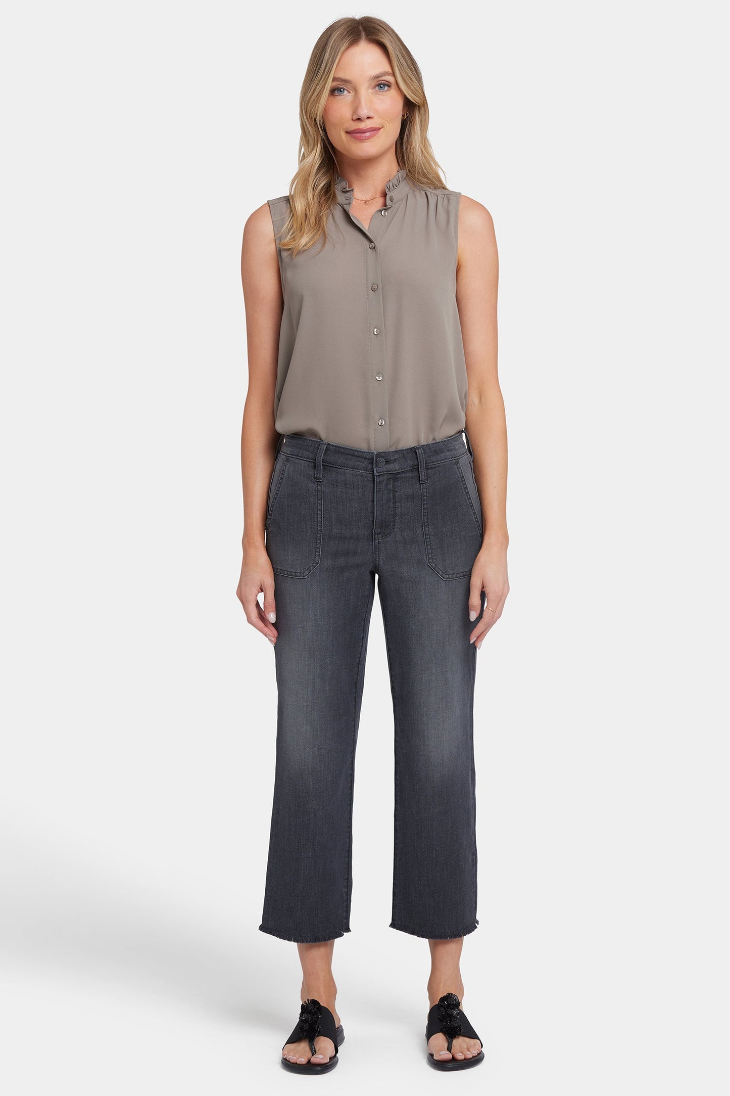 Relaxed Piper Crop Jeans In Petite - Castile Dream