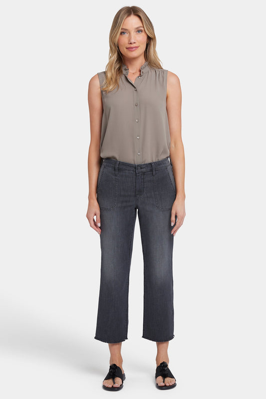 Relaxed Piper Crop Jeans In Petite - Castile Dream
