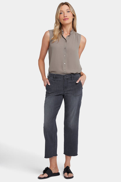 Relaxed Piper Crop Jeans In Petite - Castile Dream