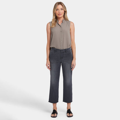 Relaxed Piper Crop Jeans In Petite - Castile Dream