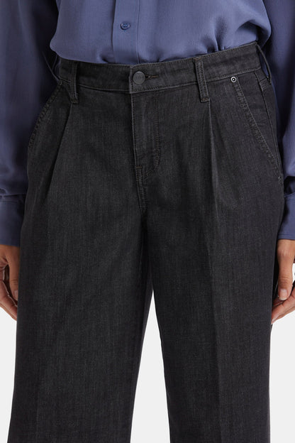 Teresa Wide Leg Ankle Jeans In Petite - Eternity