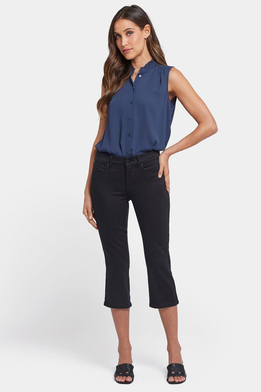 Waist-Match™ Marilyn Straight Crop Jeans In Petite - Black