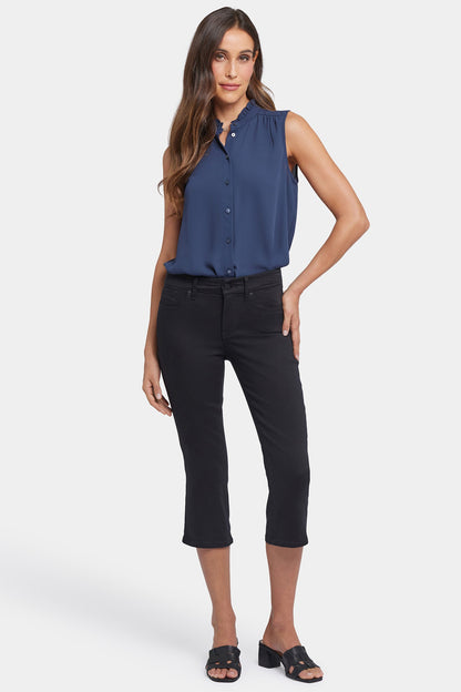 Waist-Match™ Marilyn Straight Crop Jeans In Petite - Black