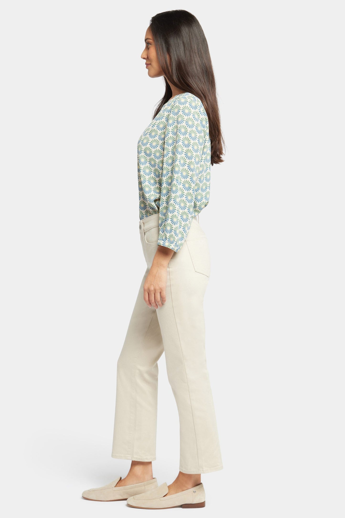 Marilyn Straight Ankle Jeans In Petite - Feather