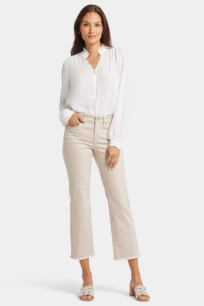 Marilyn Straight Ankle Jeans In Petite - Feather