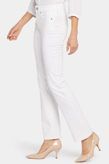Marilyn Straight Jeans In Petite - Optic White