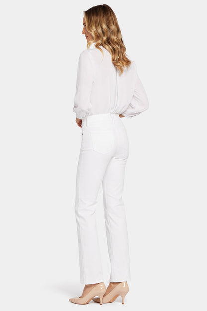 Marilyn Straight Jeans In Petite - Optic White
