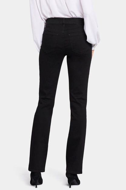 Waist-Match™ Marilyn Straight Jeans In Petite - Black