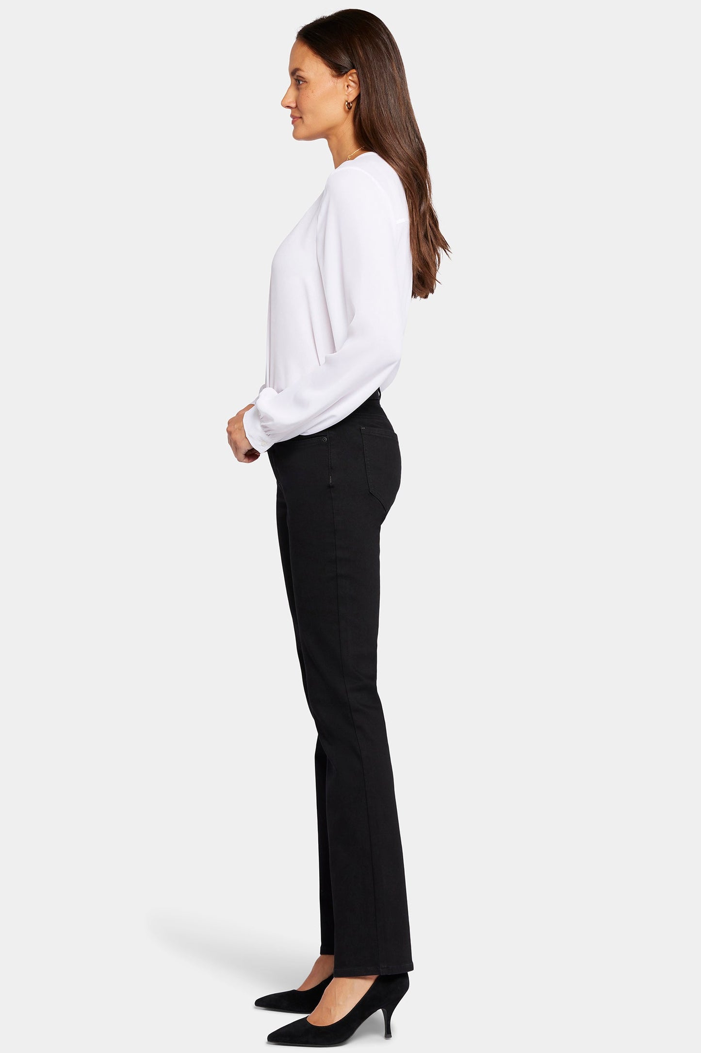 Waist-Match™ Marilyn Straight Jeans In Petite - Black