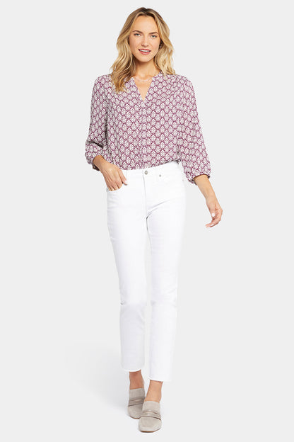 Sheri Slim Ankle Jeans In Petite - Optic White