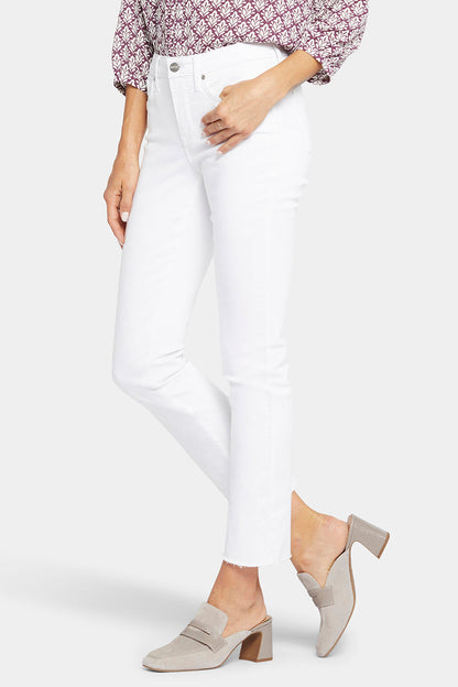 Sheri Slim Ankle Jeans In Petite - Optic White