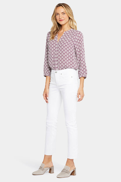 Sheri Slim Ankle Jeans In Petite - Optic White