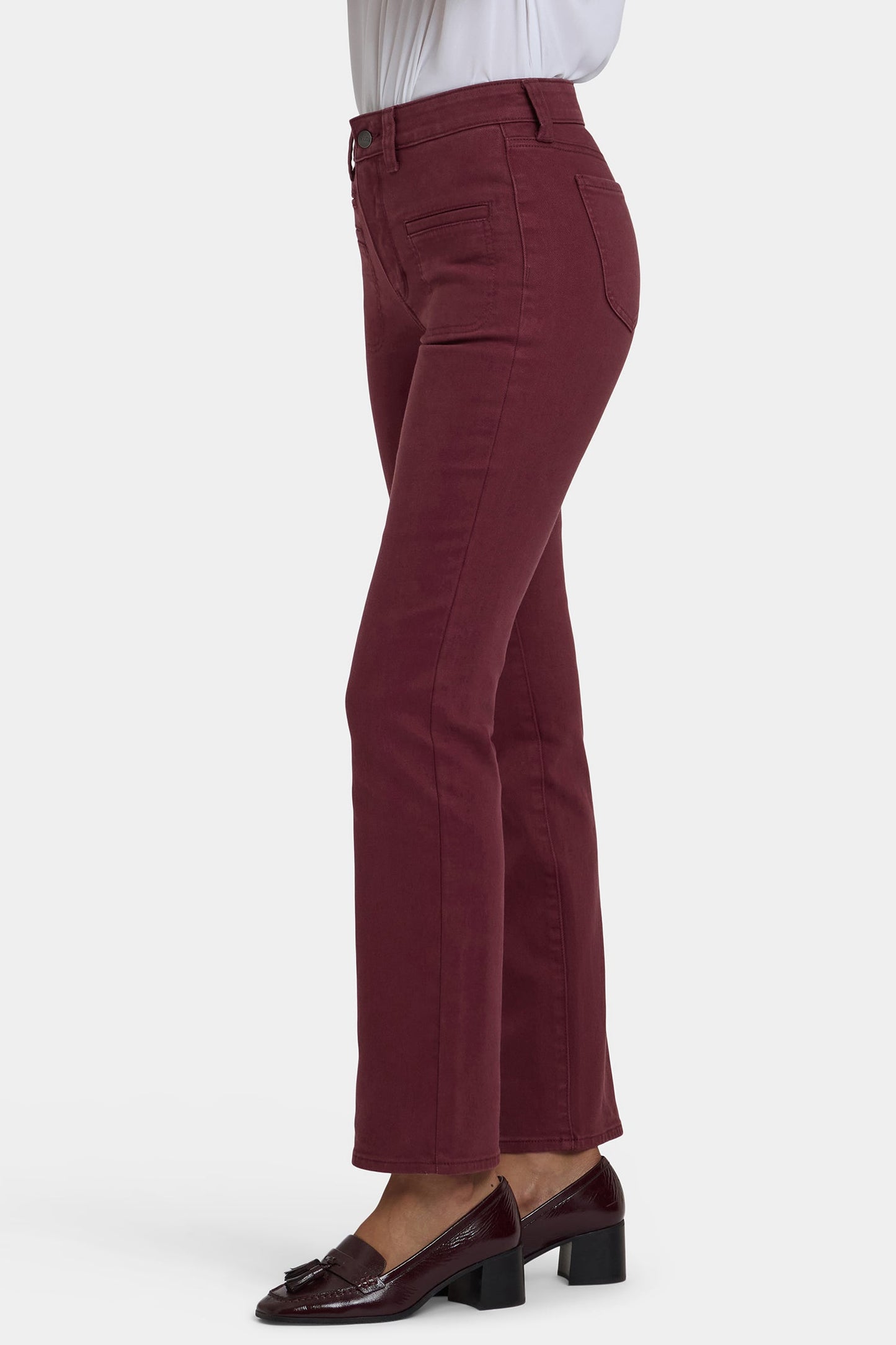 Marilyn Straight Jeans In Petite - Sienna Red