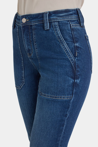 Margot Girlfriend Jeans In Petite - Vintage Lapis