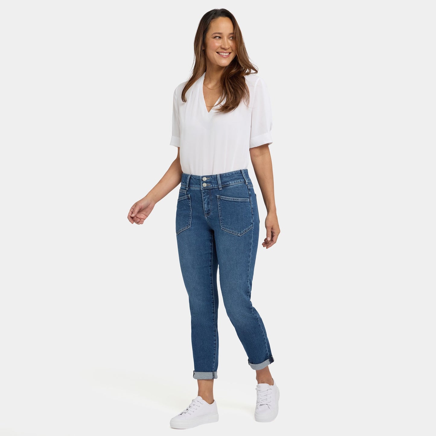 Margot Girlfriend Jeans In Petite - Lake Notre-Dame