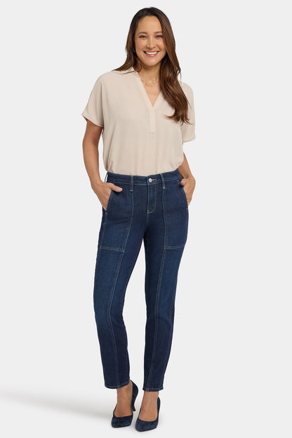 Margot Girlfriend Jeans In Petite - Midnight Breeze