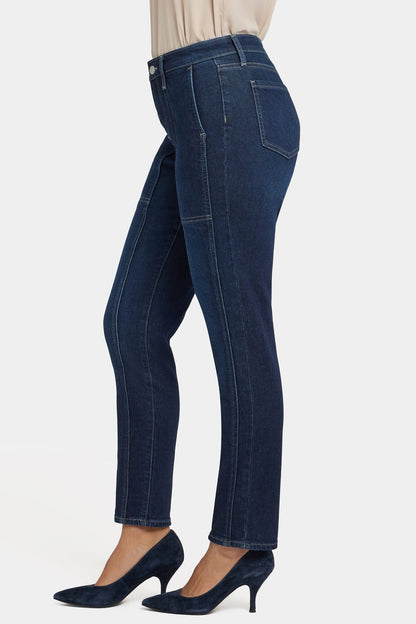 Margot Girlfriend Jeans In Petite - Midnight Breeze