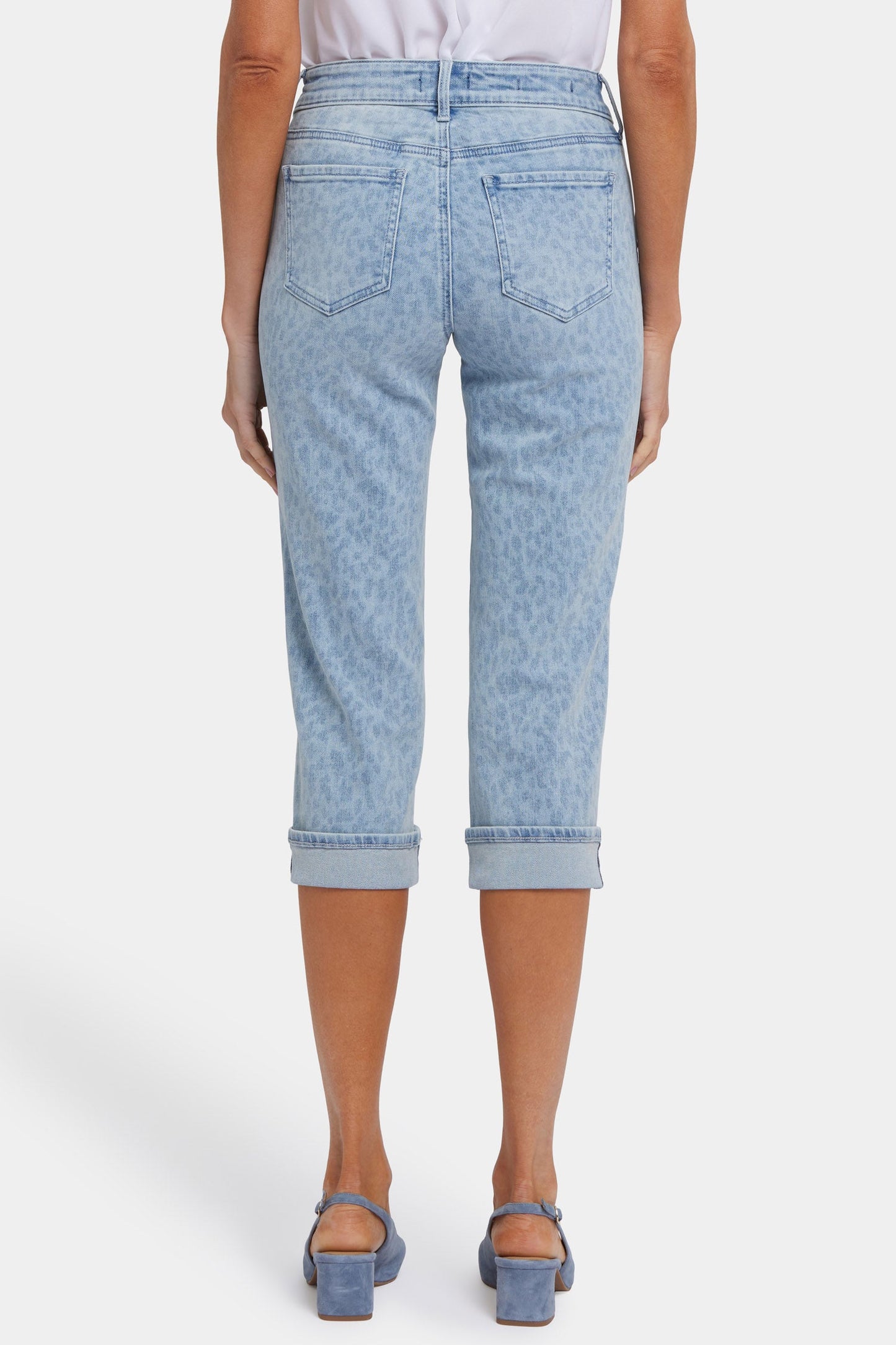Marilyn Straight Crop Jeans In Petite - Alpine Spirit