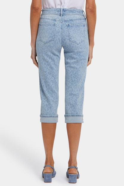 Marilyn Straight Crop Jeans In Petite - Alpine Spirit