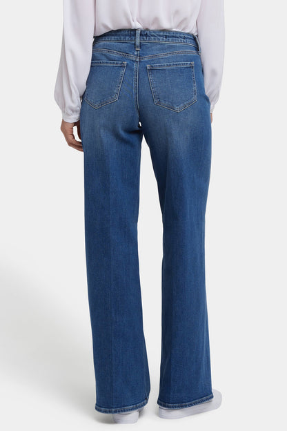 Teresa Wide Leg Jeans In Petite - Romantic Indigo