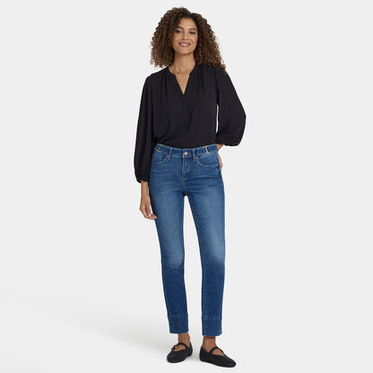 Sheri Slim Jeans In Petite - Cool Marine