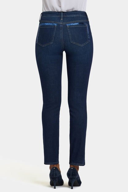 Sheri Slim Jeans In Petite - Indigo Seine