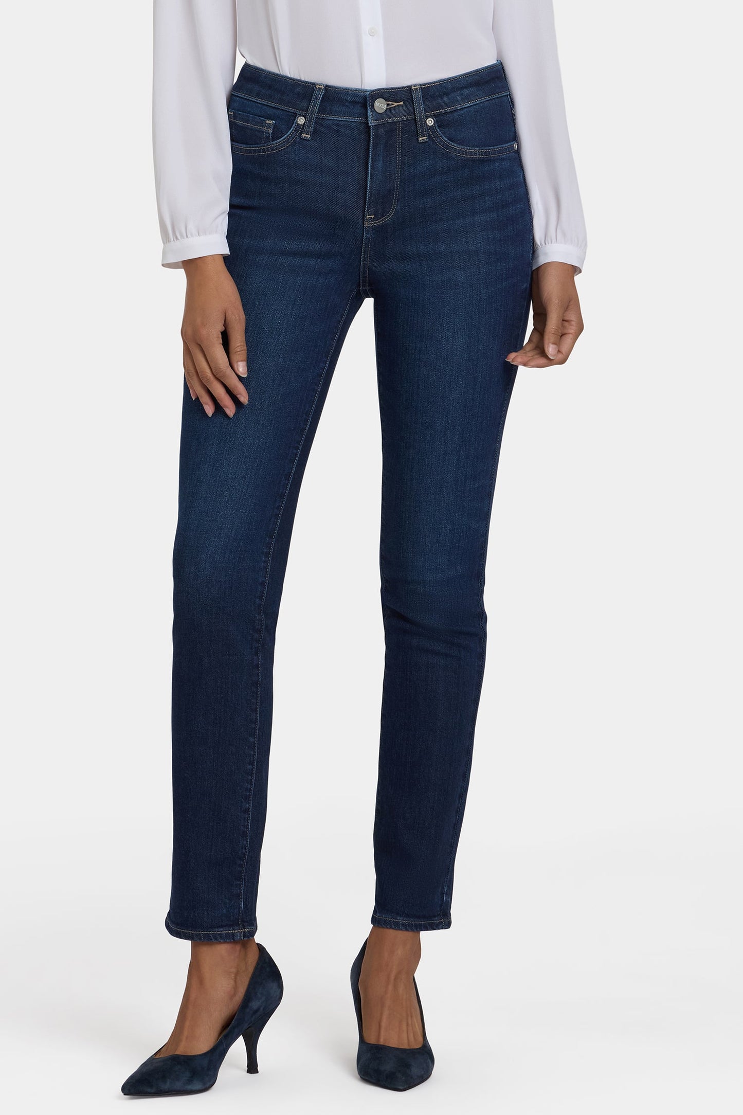 Sheri Slim Jeans In Petite - Indigo Seine