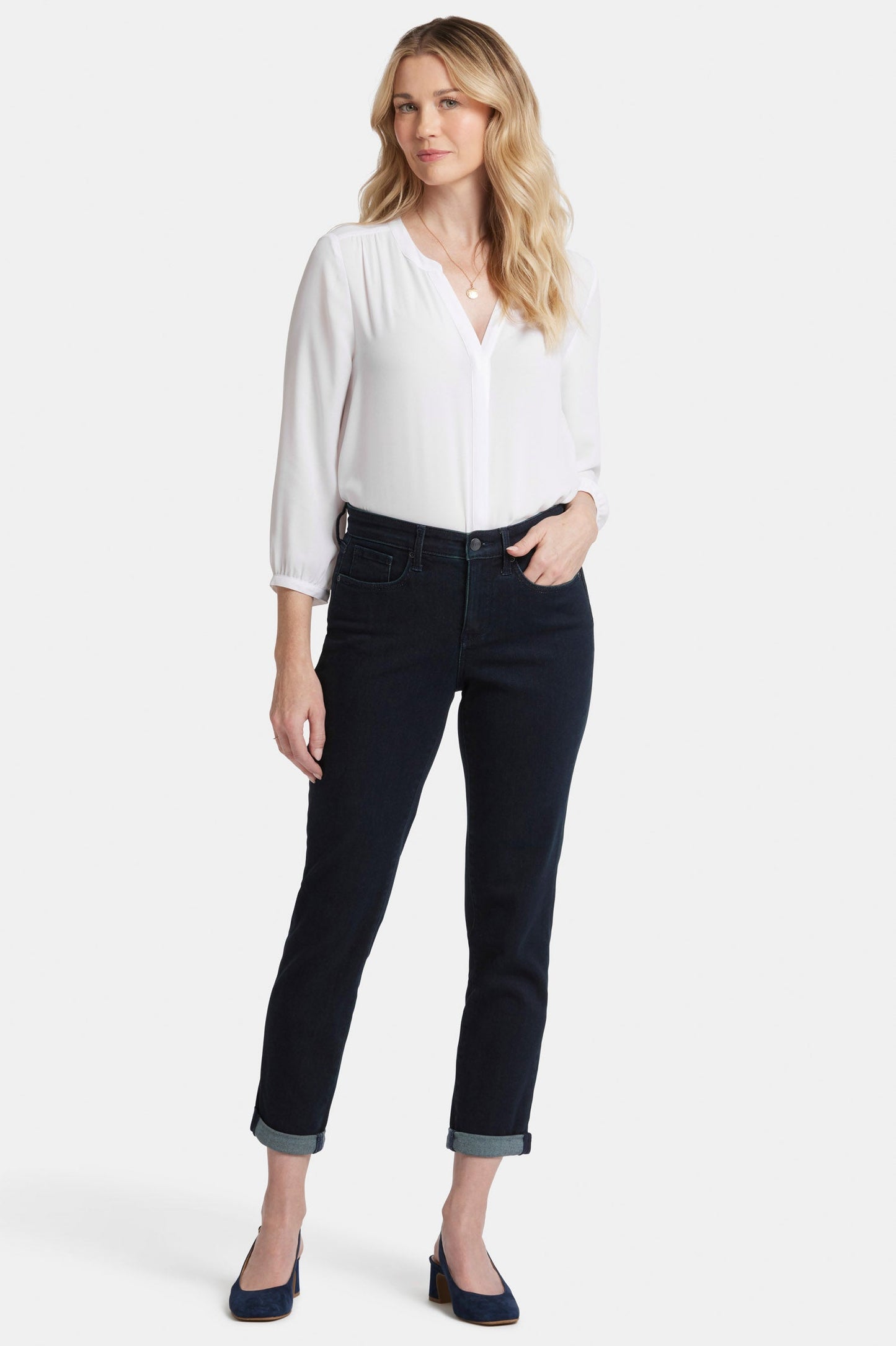 Margot Girlfriend Jeans In Petite - Midnight Falls