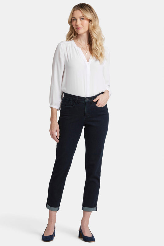 Margot Girlfriend Jeans In Petite - Midnight Falls