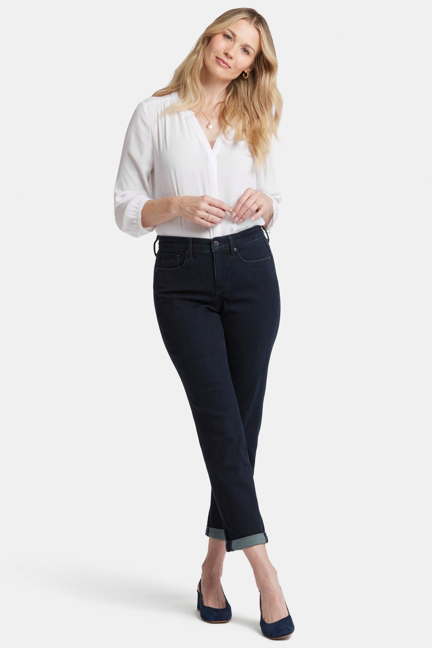 Margot Girlfriend Jeans In Petite - Midnight Falls