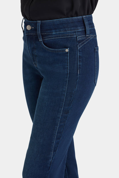 Marilyn Straight Jeans In Petite - Blackened Blue