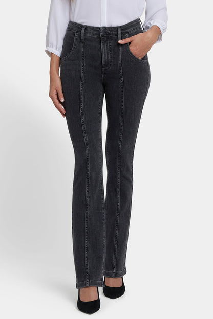 Billie Mini Bootcut Jeans In Petite - Slate Stone