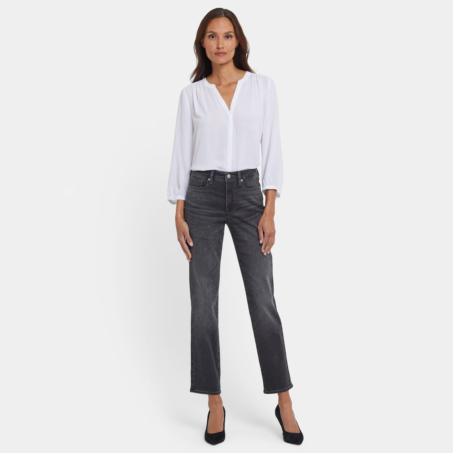 Sheri Slim Jeans In Petite - Gloomy Marais