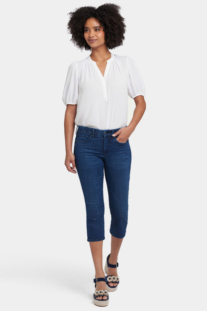 Waist-Match™ Marilyn Straight Crop Jeans In Petite - Ibiza Blues