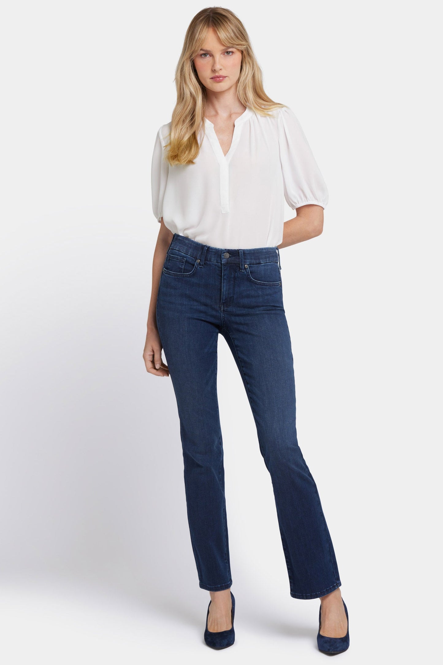 Waist-Match™ Marilyn Straight Jeans In Petite - Basin