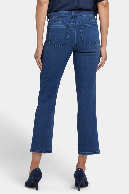 Marilyn Straight Ankle Jeans In Petite - Ibiza Blues