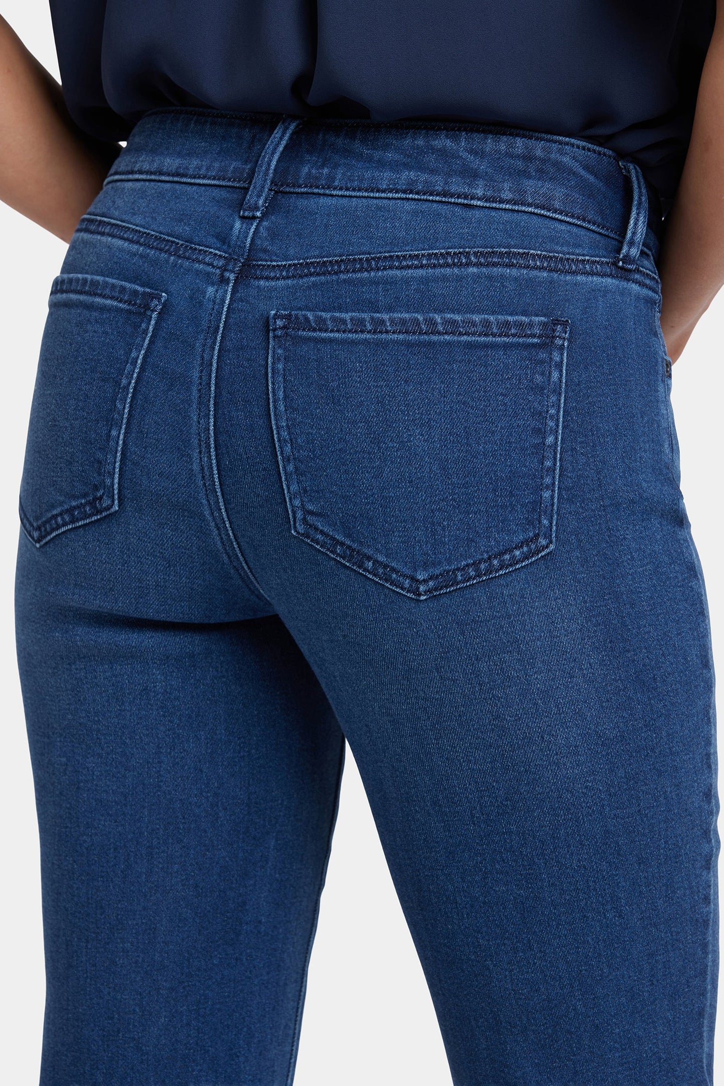 Marilyn Straight Ankle Jeans In Petite - Ibiza Blues