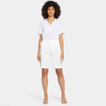 Bermuda Shorts In Petite - Optic White