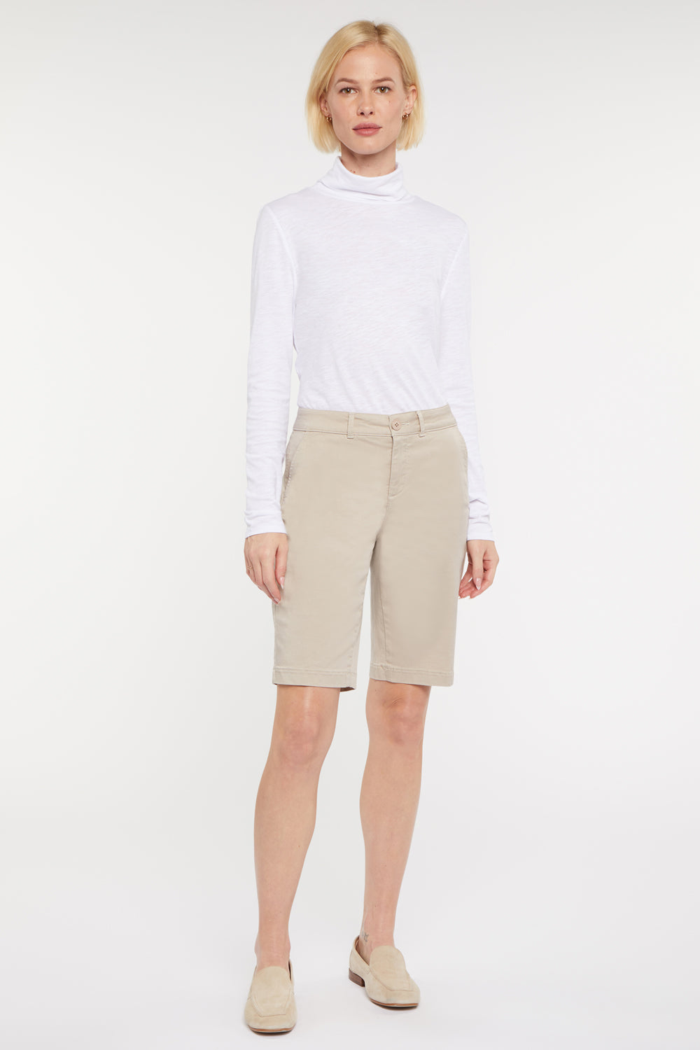 Bermuda Shorts In Petite - Feather