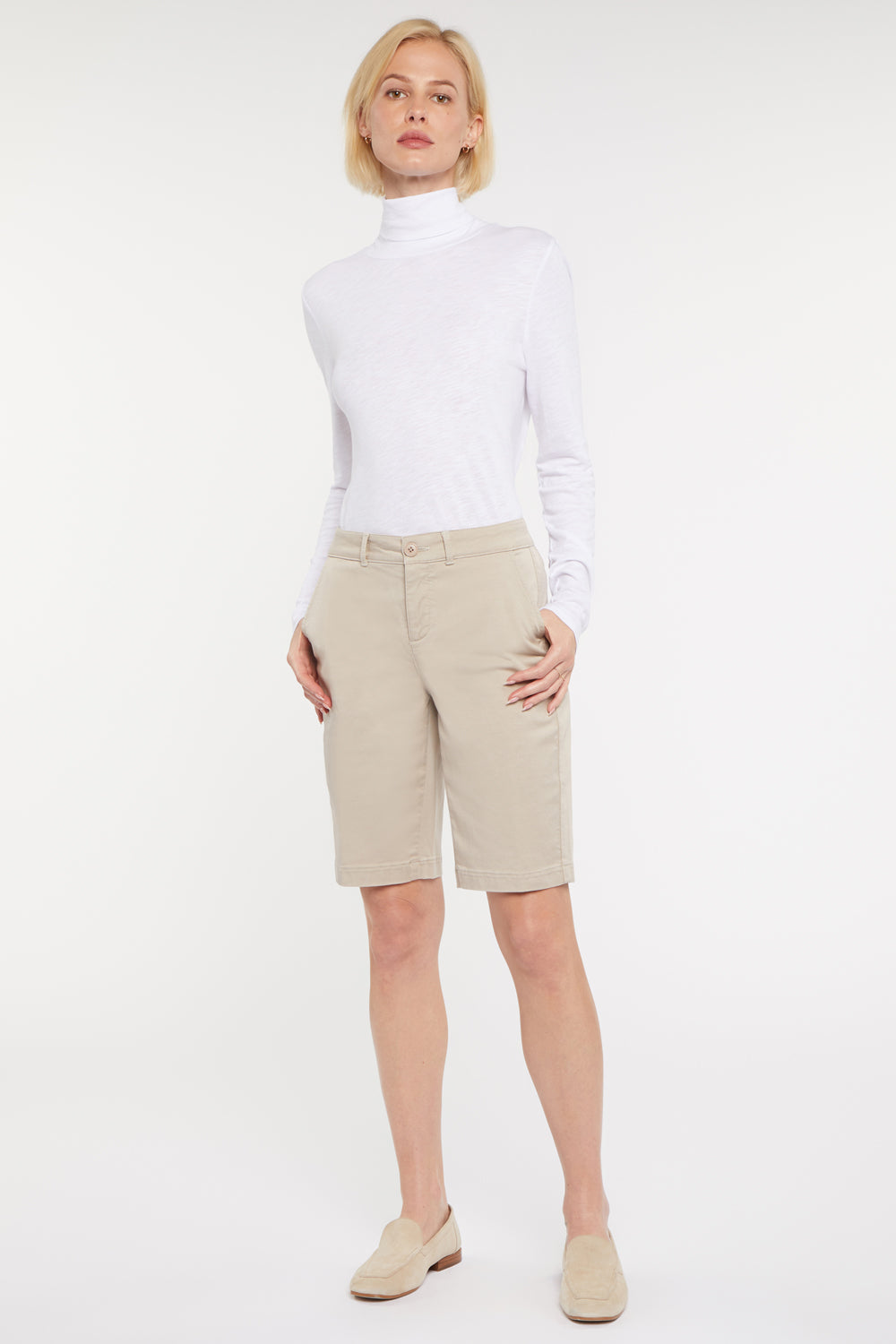Bermuda Shorts In Petite - Feather