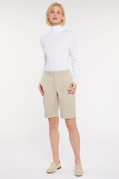 Bermuda Shorts In Petite - Feather
