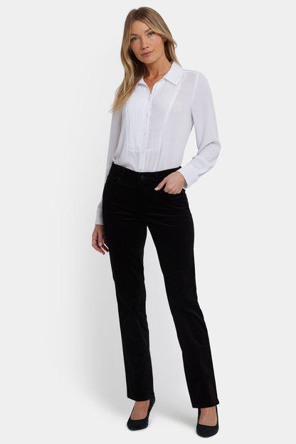 Marilyn Straight Pants In Petite - Black